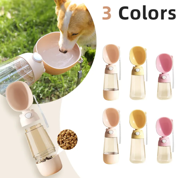 3-in-1 Portable Dog Travel Bottle