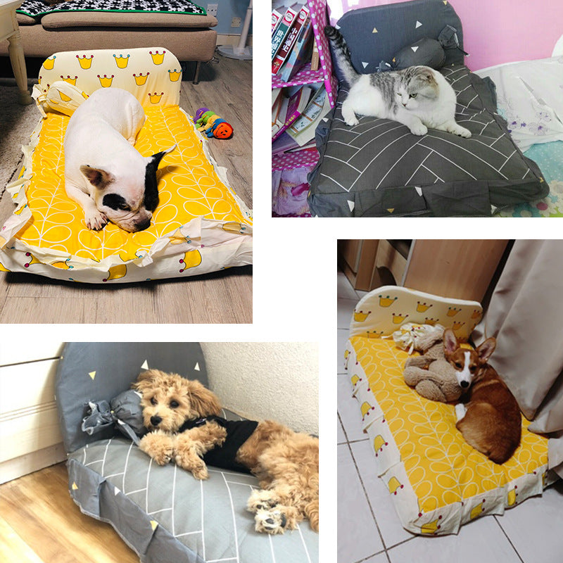 Premium Washable Pet Bed for Small Dogs and Cats