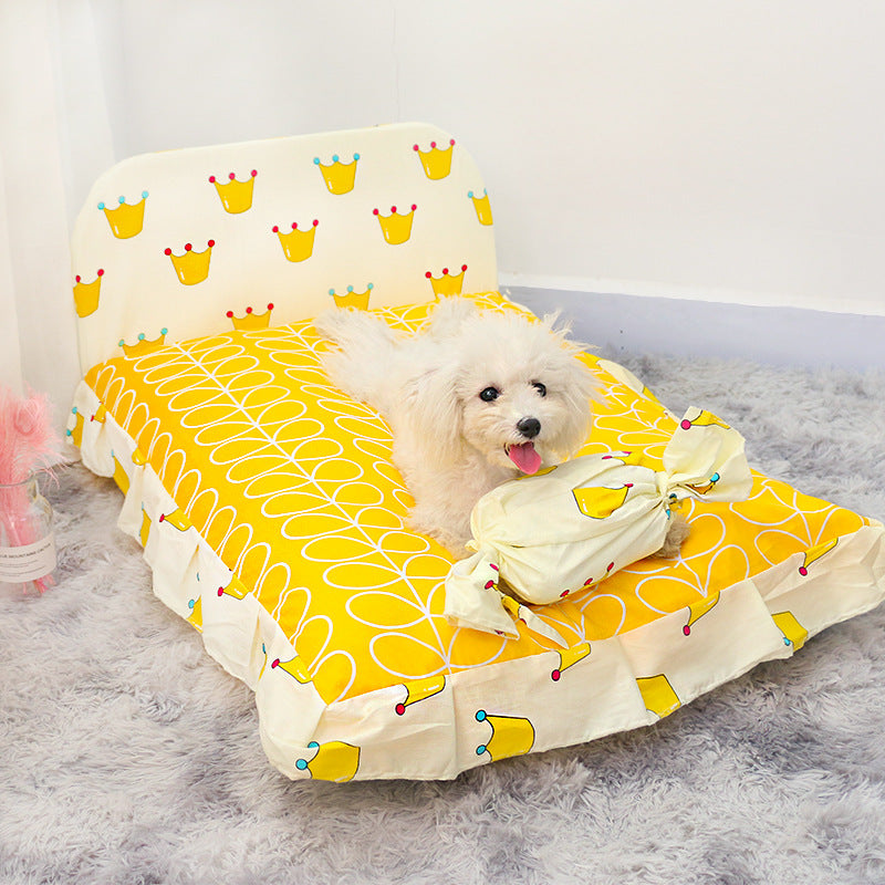 Premium Washable Pet Bed for Small Dogs and Cats