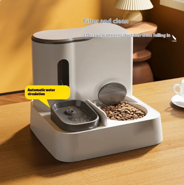 Automatic Dual-Bowl Cat Feeder