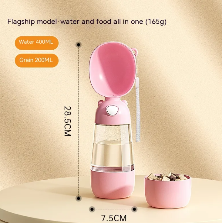 3-in-1 Portable Dog Travel Bottle