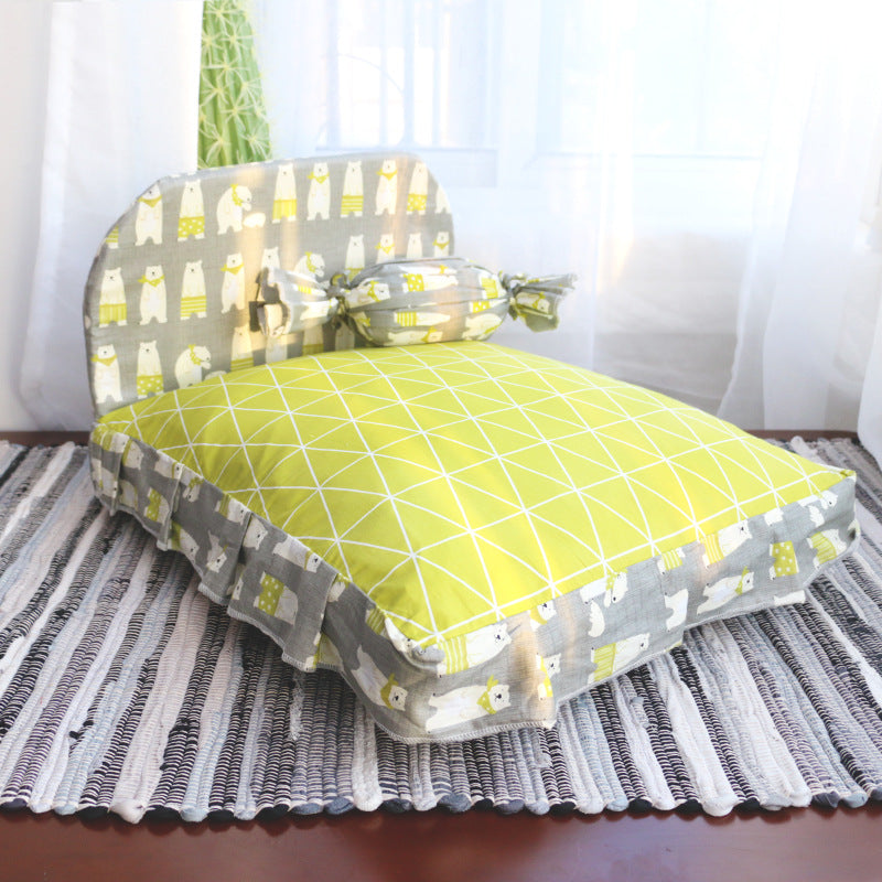 Premium Washable Pet Bed for Small Dogs and Cats
